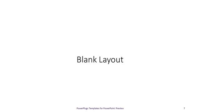Blank presentation slide layout