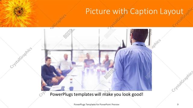 Picture with Caption presentation slide layout