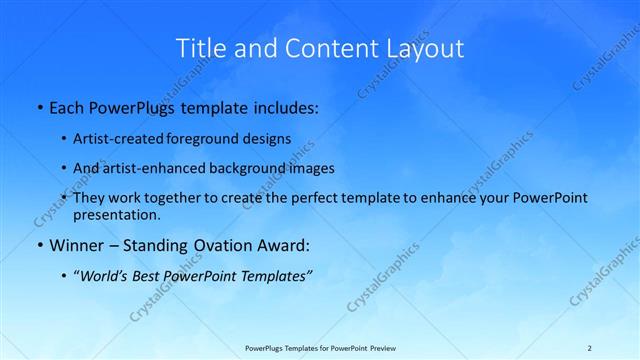 Title and Content presentation slide layout