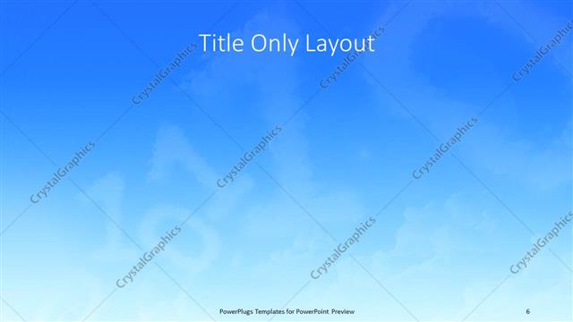 Title Only presentation slide layout