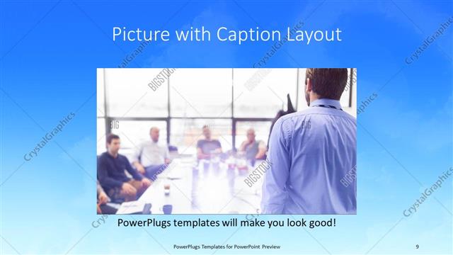 Picture with Caption presentation slide layout