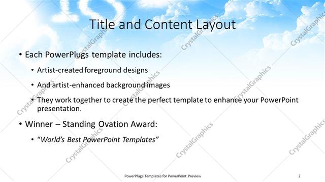 Title and Content presentation slide layout