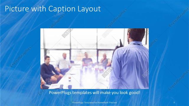 Picture with Caption presentation slide layout