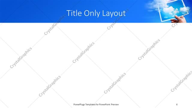 Title Only presentation slide layout