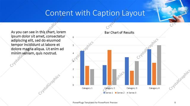 Content with Caption presentation slide layout