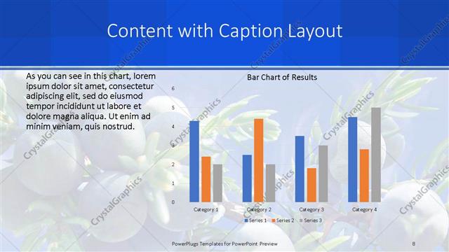 Content with Caption presentation slide layout