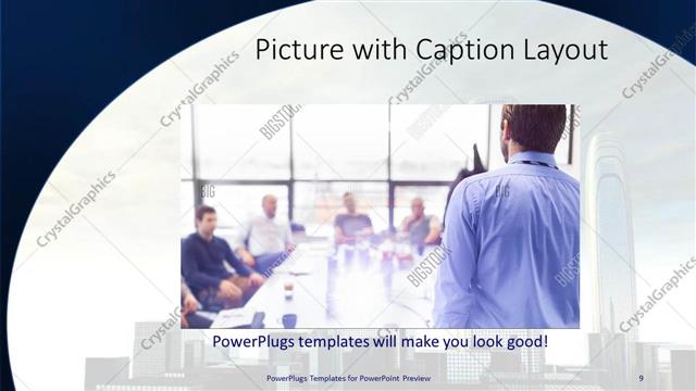 Picture with Caption presentation slide layout