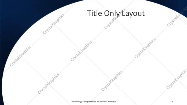 Title Only presentation slide layout