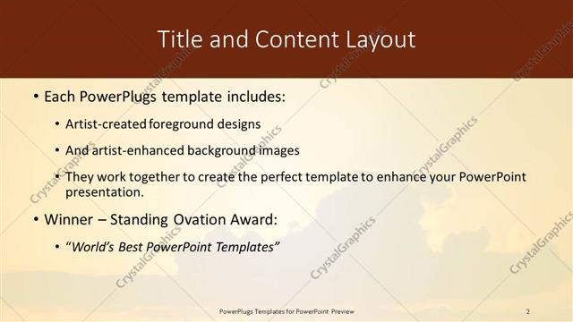 Title and Content presentation slide layout