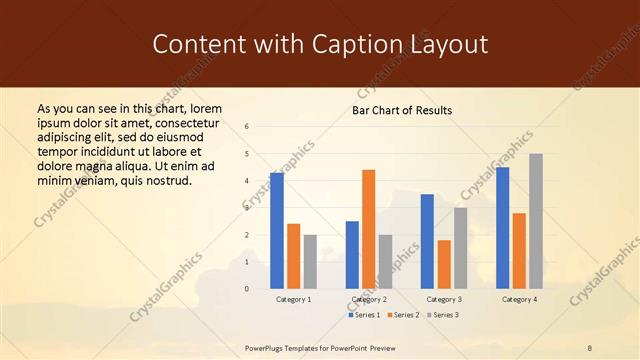 Content with Caption presentation slide layout