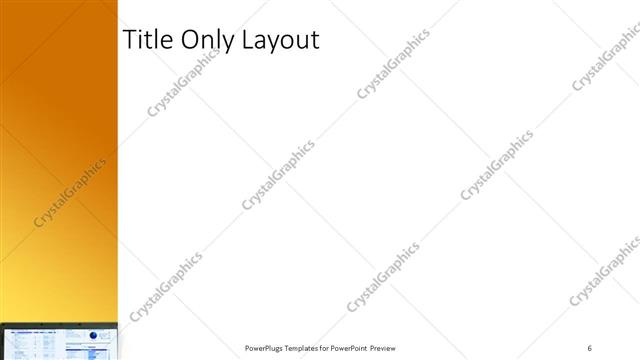 Title Only presentation slide layout