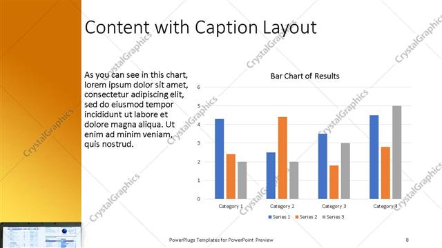 Content with Caption presentation slide layout