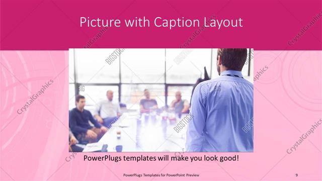 Picture with Caption presentation slide layout
