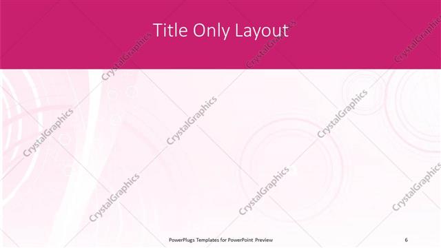 Title Only presentation slide layout