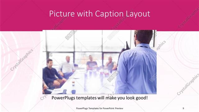 Picture with Caption presentation slide layout