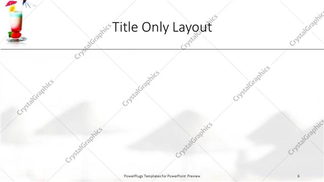 Title Only presentation slide layout