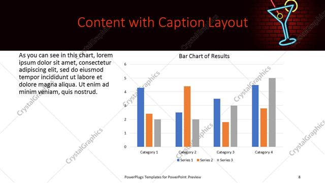 Content with Caption presentation slide layout