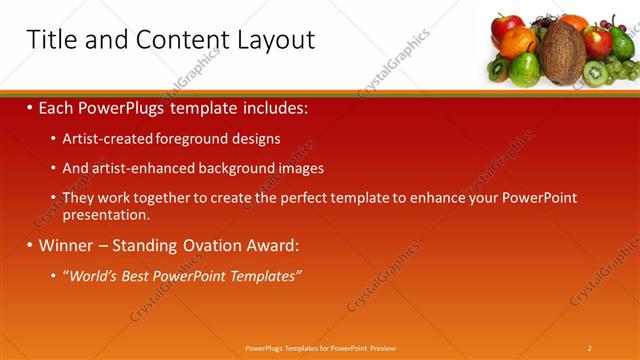 Title and Content presentation slide layout
