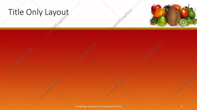 Title Only presentation slide layout