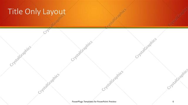 Title Only presentation slide layout