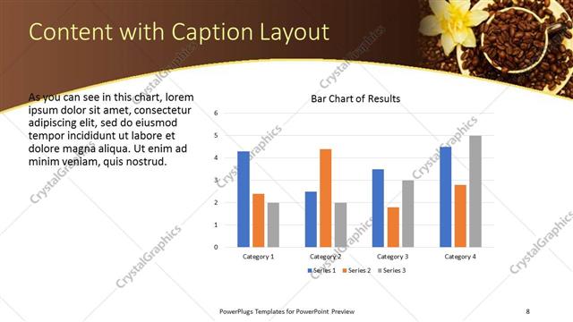 Content with Caption presentation slide layout