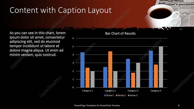 Content with Caption presentation slide layout