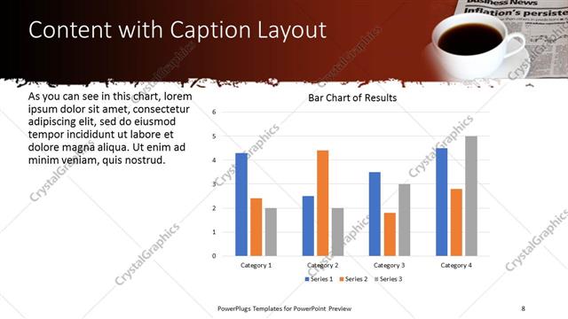 Content with Caption presentation slide layout