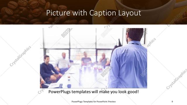 Picture with Caption presentation slide layout