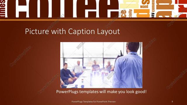 Picture with Caption presentation slide layout
