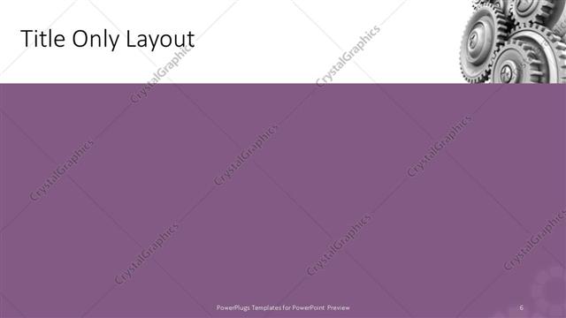 Title Only presentation slide layout