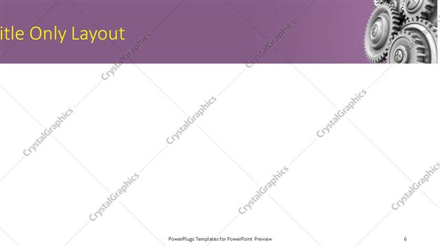 Title Only presentation slide layout