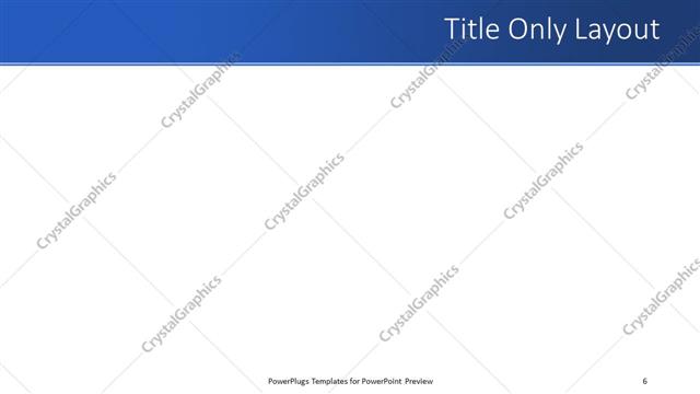 Title Only presentation slide layout