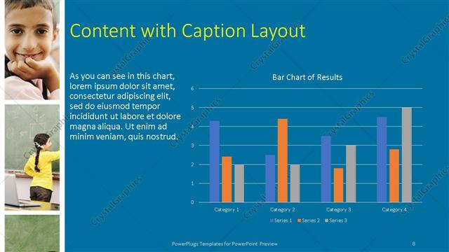 Content with Caption presentation slide layout