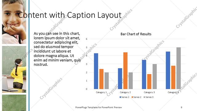 Content with Caption presentation slide layout
