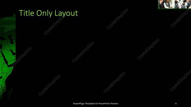 Title Only presentation slide layout