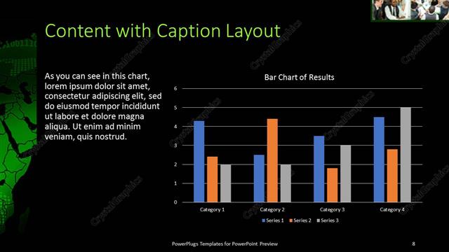 Content with Caption presentation slide layout