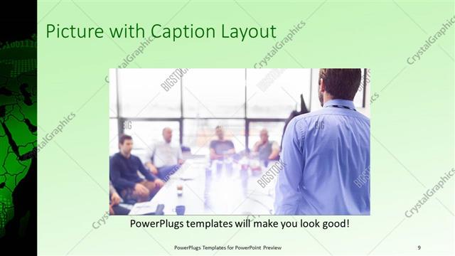 Picture with Caption presentation slide layout