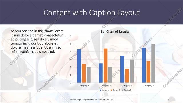 Content with Caption presentation slide layout