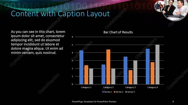Content with Caption presentation slide layout