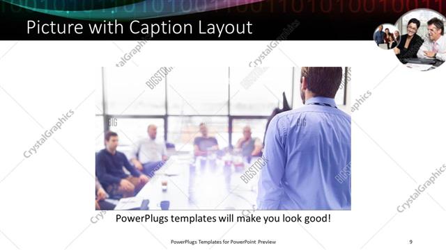 Picture with Caption presentation slide layout