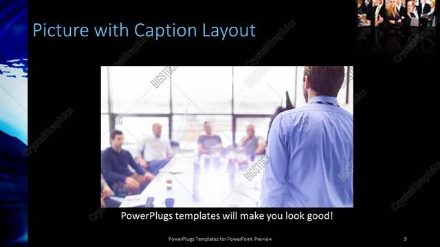 Picture with Caption presentation slide layout