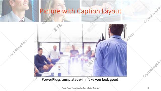 Picture with Caption presentation slide layout