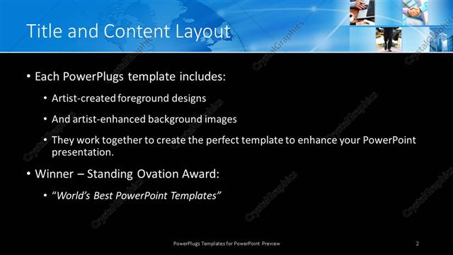 Title and Content presentation slide layout
