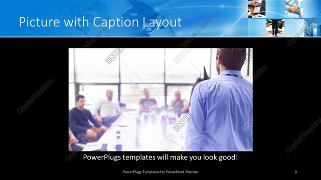 Picture with Caption presentation slide layout