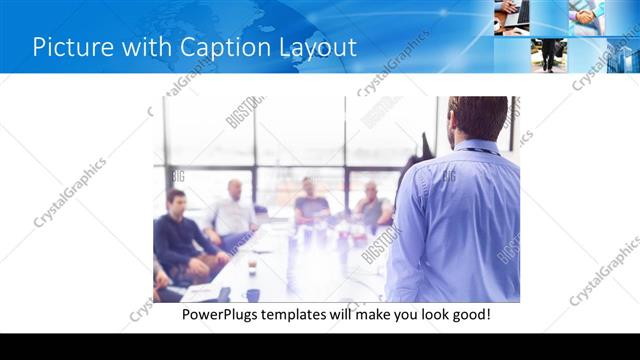 Picture with Caption presentation slide layout