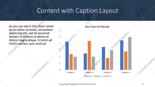 Content with Caption presentation slide layout