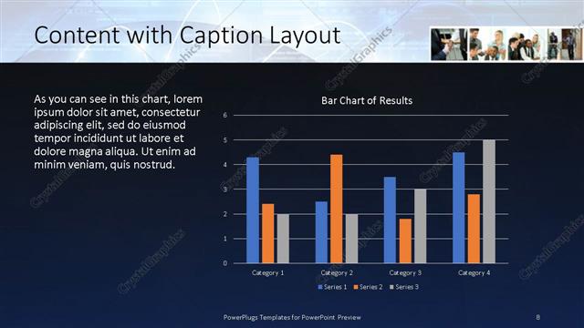 Content with Caption presentation slide layout
