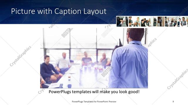 Picture with Caption presentation slide layout