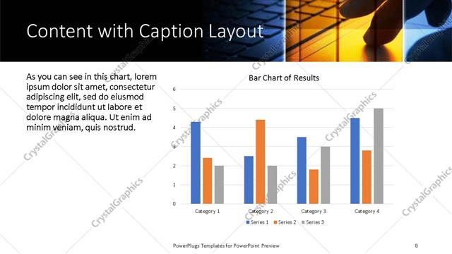 Content with Caption presentation slide layout