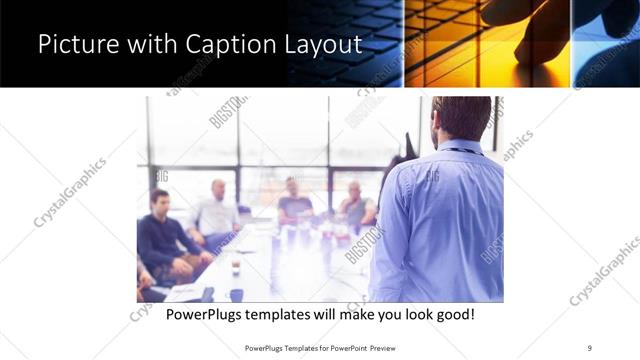 Picture with Caption presentation slide layout